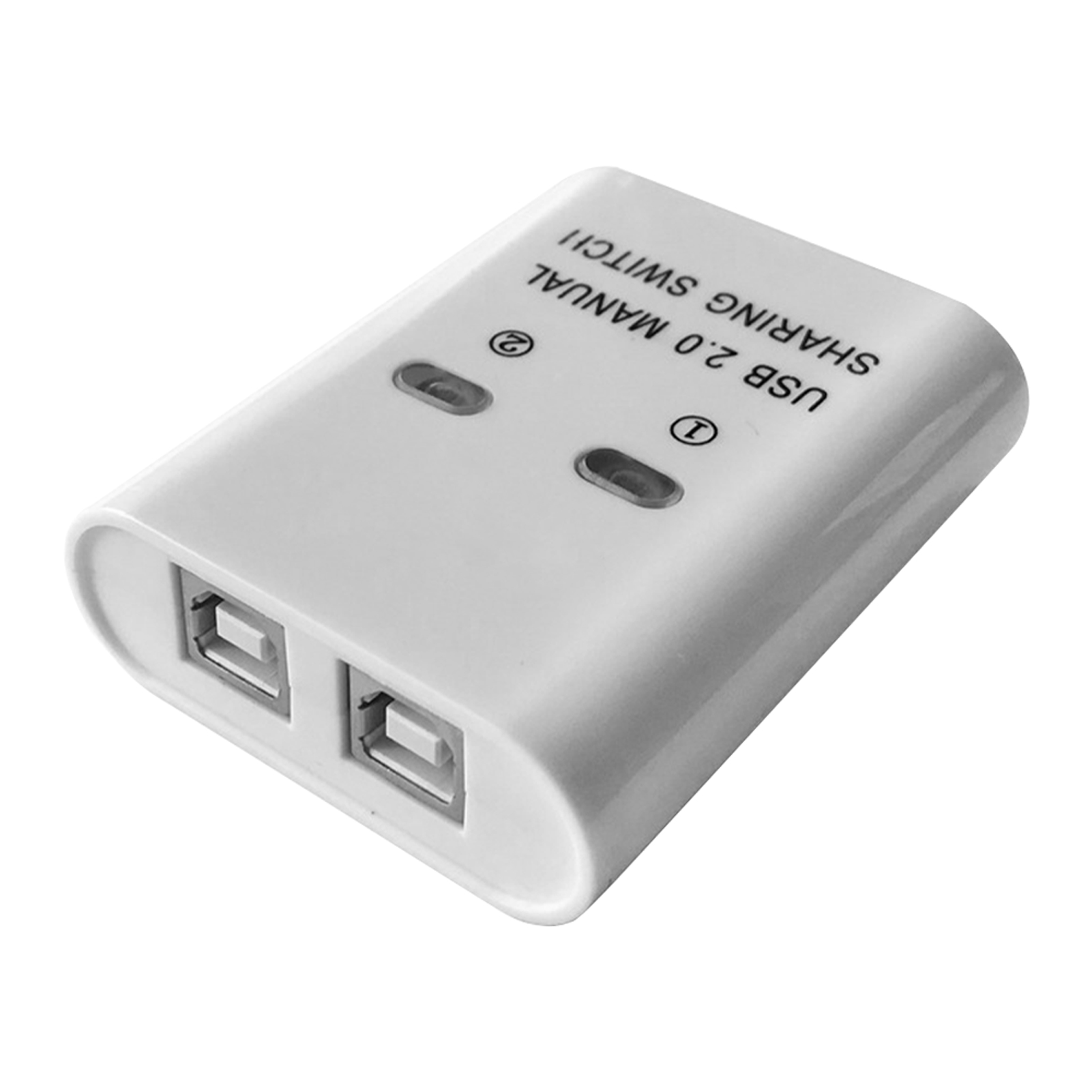 Home Office USB Printer Hub Space Saving 2 Port Plug And Play Portable Long Distance Stable Transmission Splitter Converter